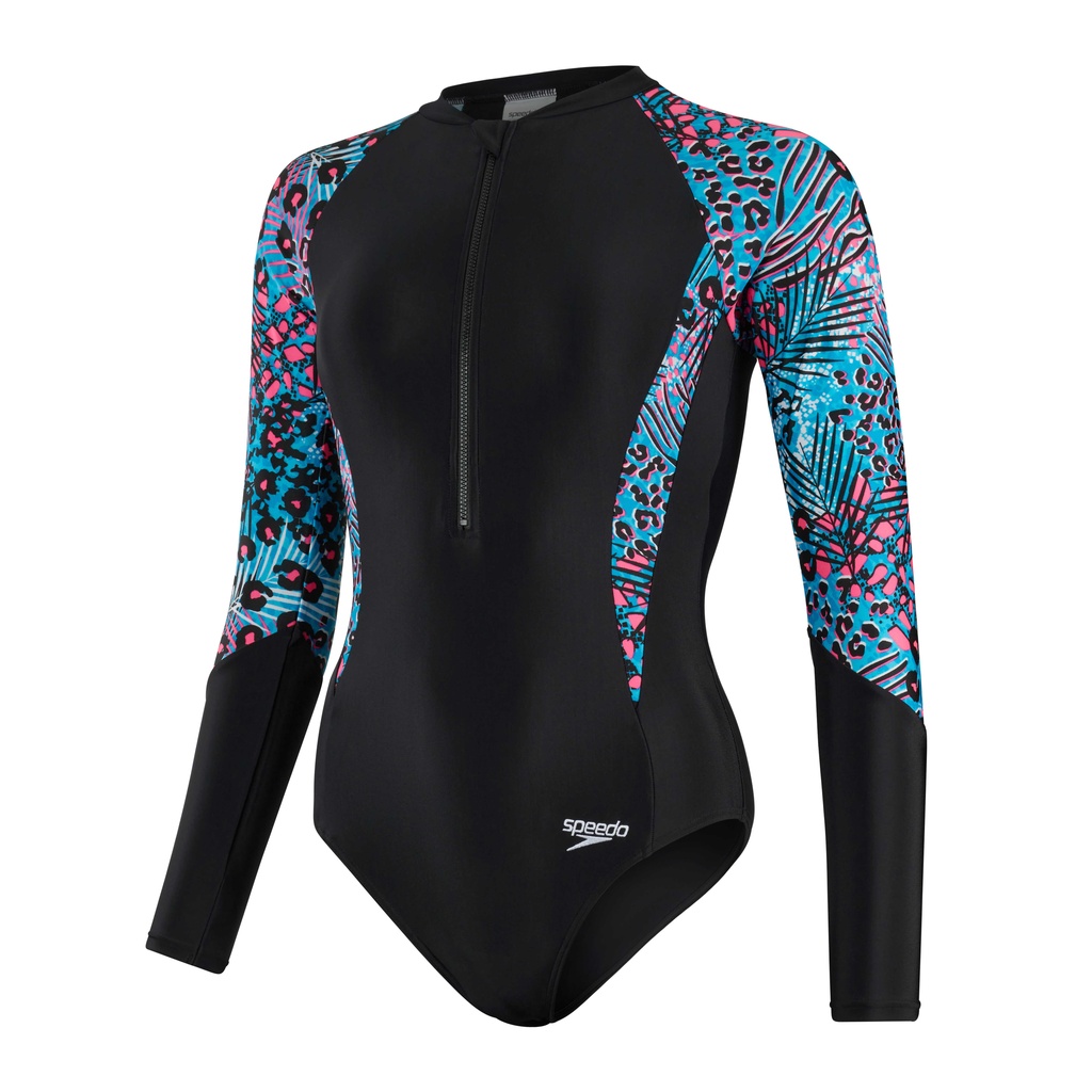 Speedo Long Sleeve Zipped Swimsuit Reydon Sports Plc